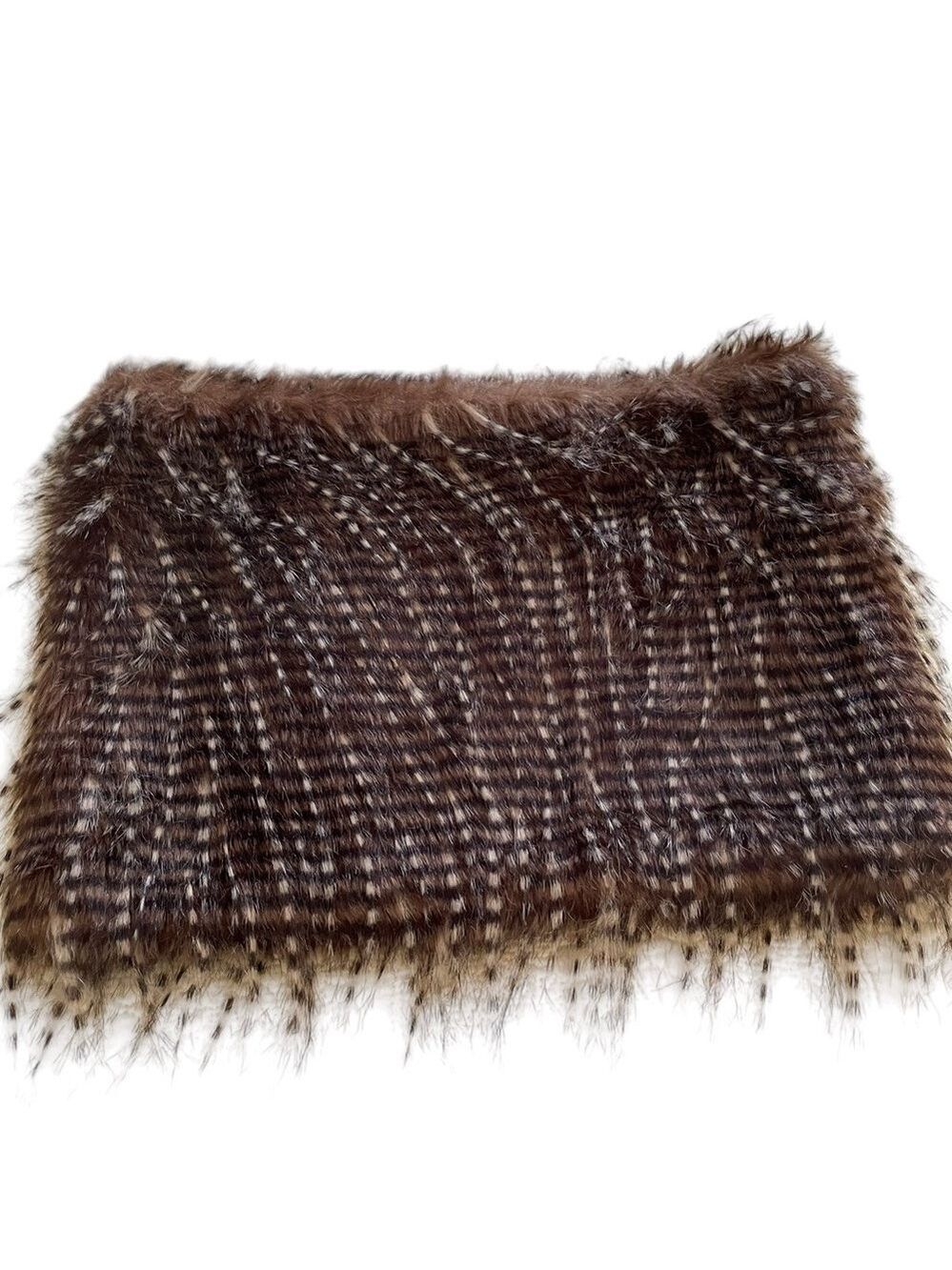 Mud Pie Women's Stella Muffler Faux Fur Pheasant Feathers